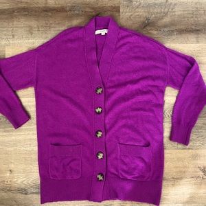 Ann Taylor Loft Oversize Boyfriend Cardigan XS